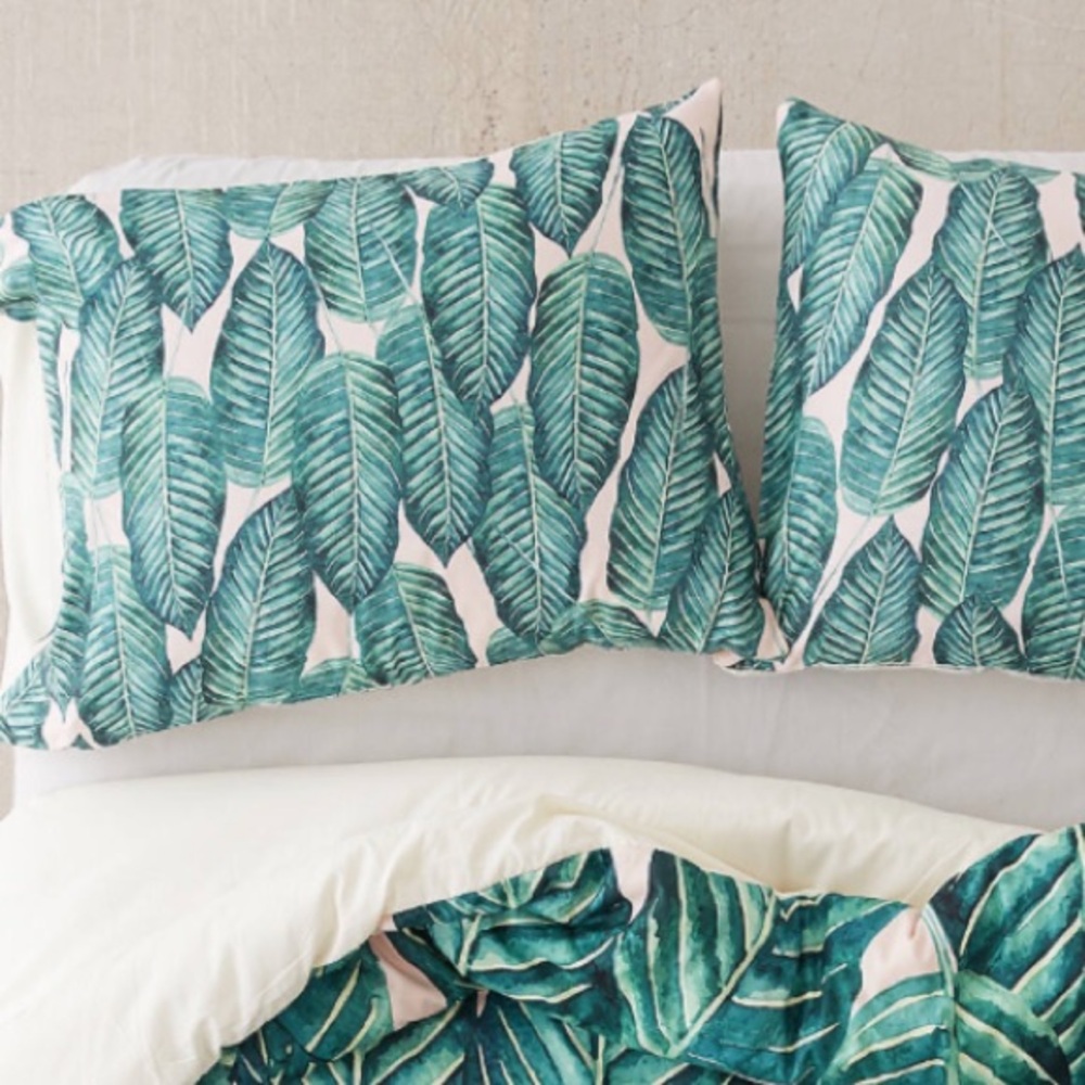 Urban Outfitters Tropical Green Duvet Cover